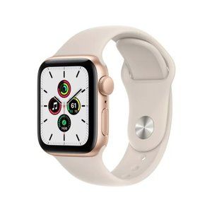 Apple Watch SE (1st Gen) GPS, 40mm Gold Aluminum Case with Starlight